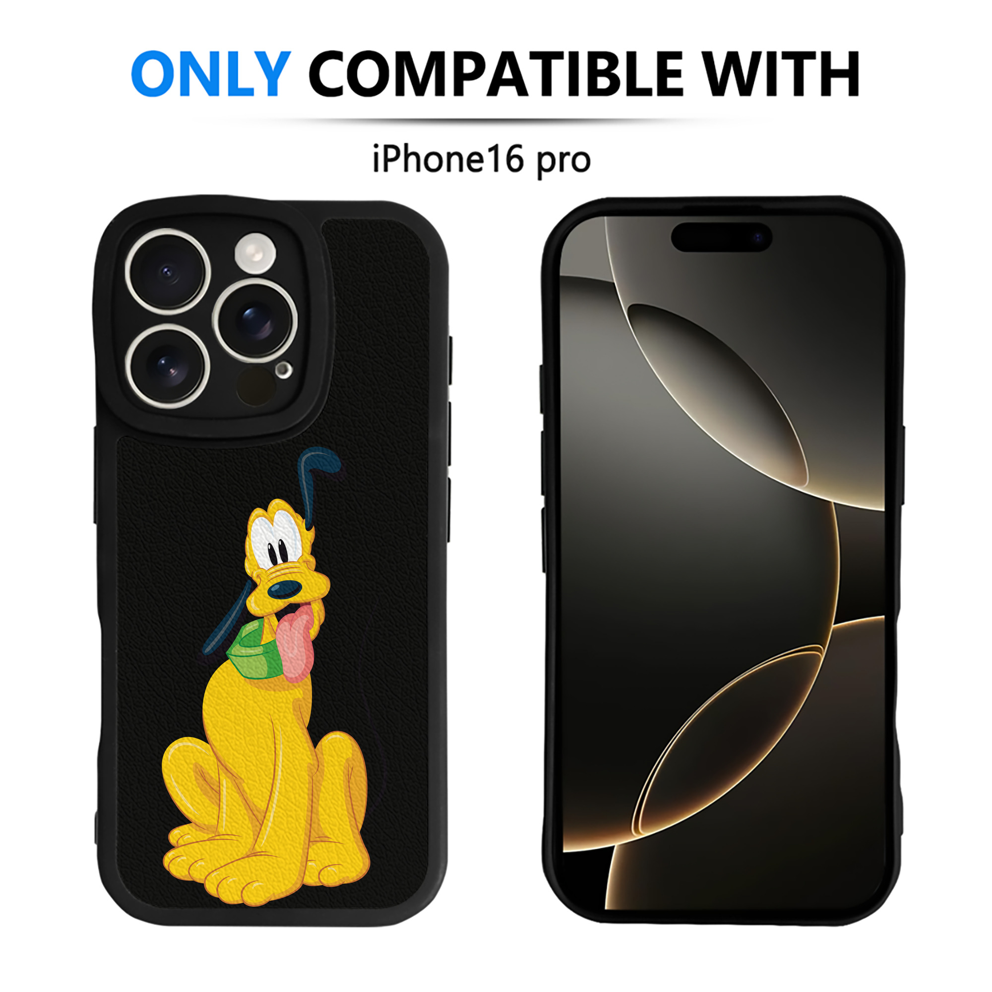 （画像用） ミッキーマウス Mickey Mouse 【iPhone 16シリーズ対応】シリコンスマホケース（レザー調） 材質：シリコン